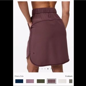 Lululemon On The Fly Skirt in Cherry Cola Size 10